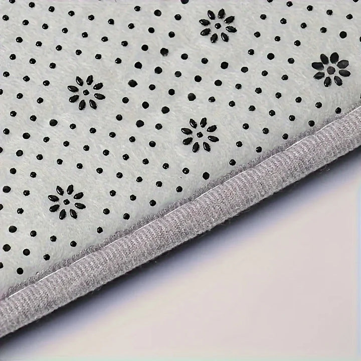 BowLift | CleanLuxe Kitchen Mat | L-shaped & Thickened | Non-slip, Oil-absorbent & Dirt-repellent | Soft Flannel for More Comfort