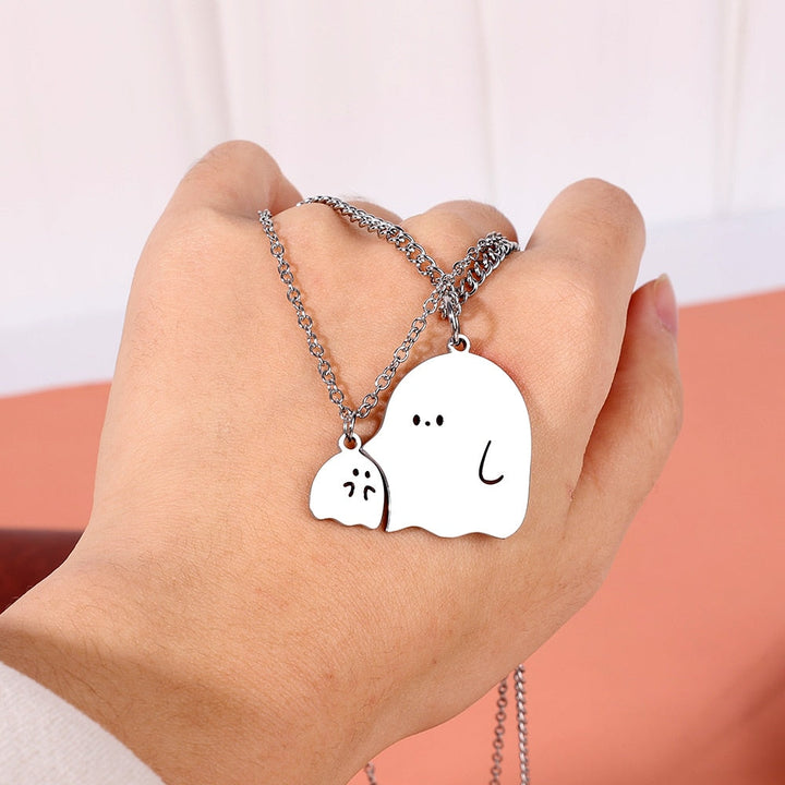 BowLift | Cute Little Ghost Couple Necklace