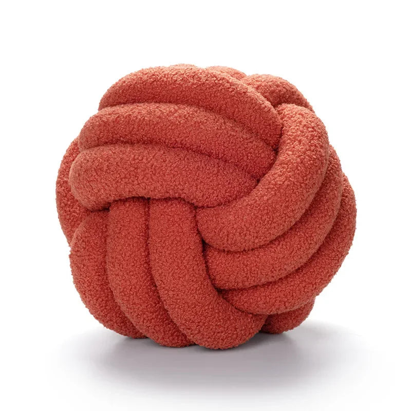 Boucle Rope Knot Ball Cushion | Bowlift