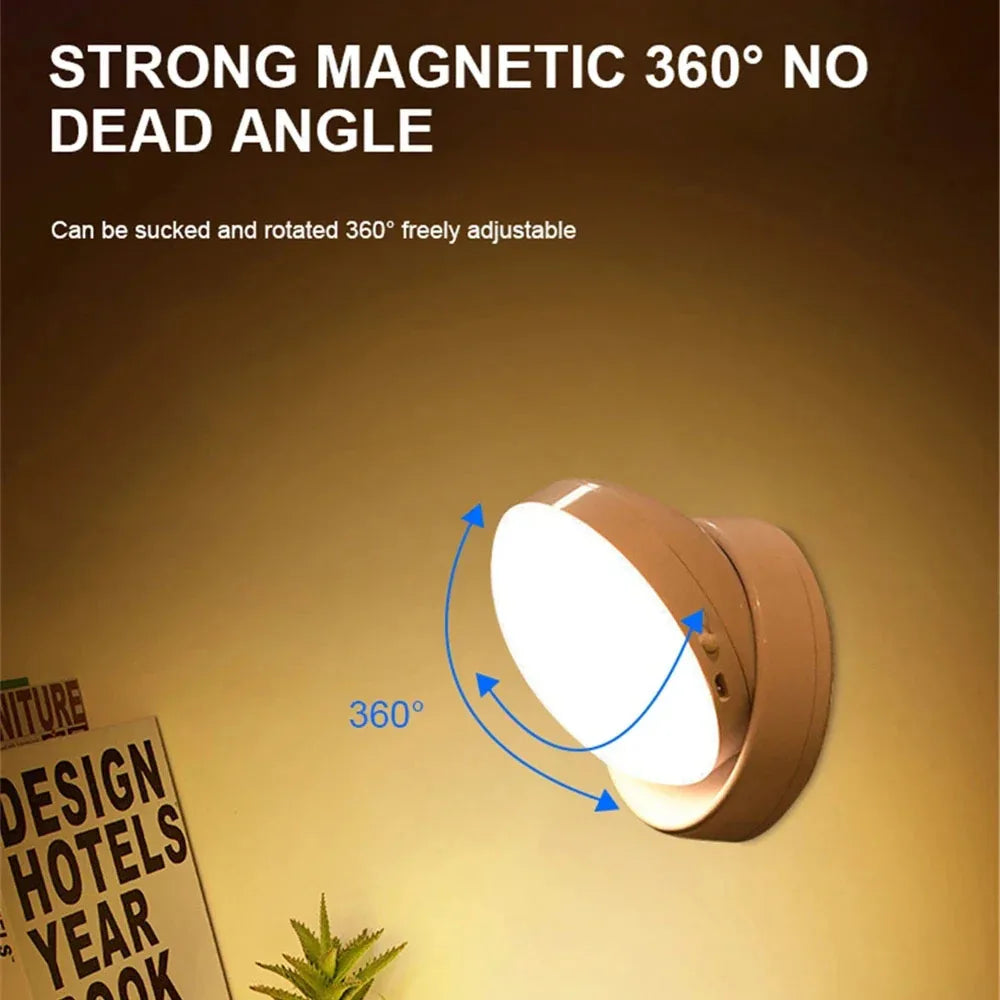 BowLift | LumiFlex360 LED Night Light | Motion Sensor | 360° Rotatable | Rechargeable | Magnetic & Wireless