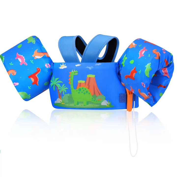 BowLift | Kids Foam Life Vest with Arm Floats and Safety Whistle for Swimming and Kayaking