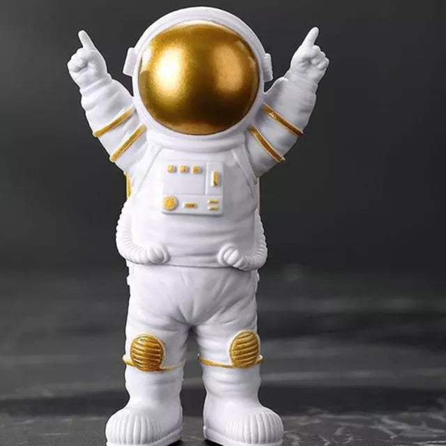 BowLift | Resin Astronaut Figure Statue Space Traveler Sculpture Educational Toy Desk Decoration Astronaut Model For Children Gift