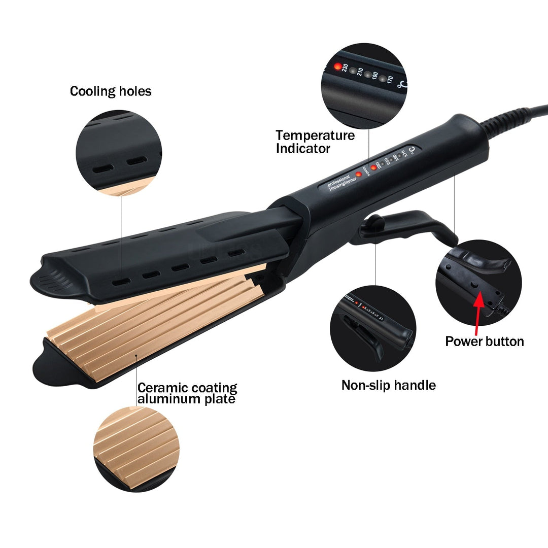 BowLift | Heat Flex Adjustable Ceramic Iron Hair Styling Straightener