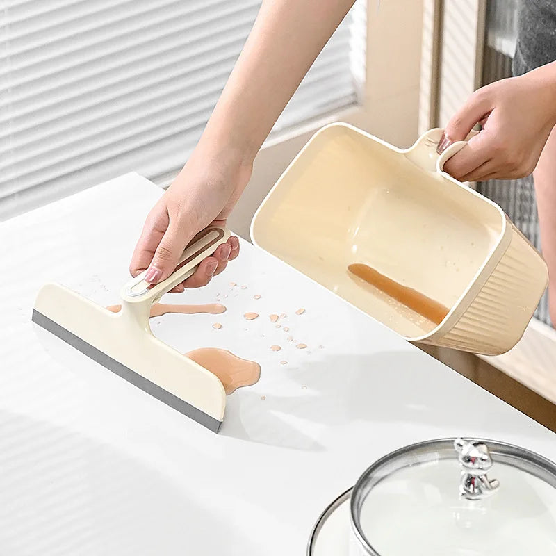 2in1 Waste Disposer Scraper Trash Can | Bowlift