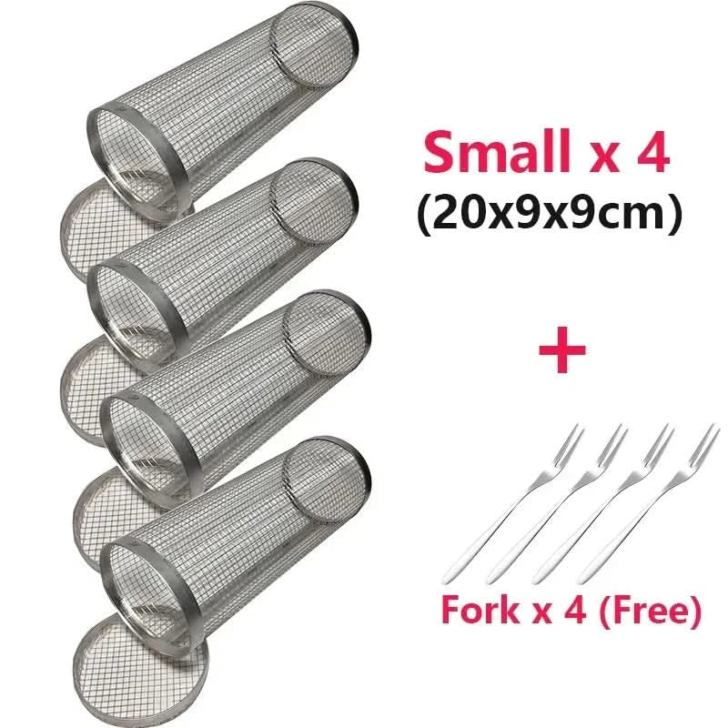 BowLift | GrillEnjoy 360° – Rotating BBQ basket for campfire & grill