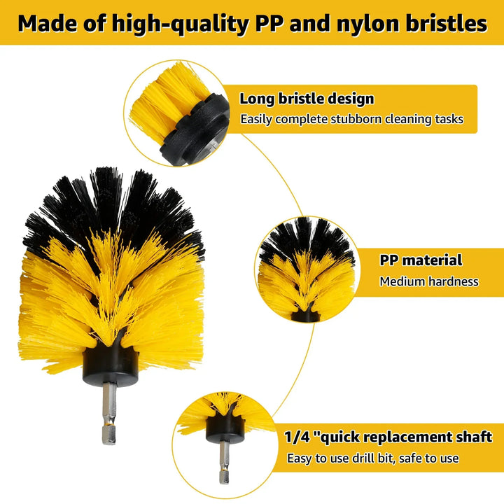 BowLift | 5PCS Electric Drill Attachment Ultimate Cleaning Brush Kit