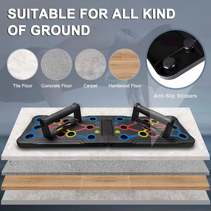BowLift | Portable Foldable Push Up Board for Full Body Home Workouts