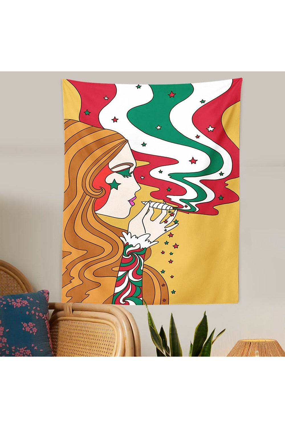 Trippy Girl Tapestry | Bowlift