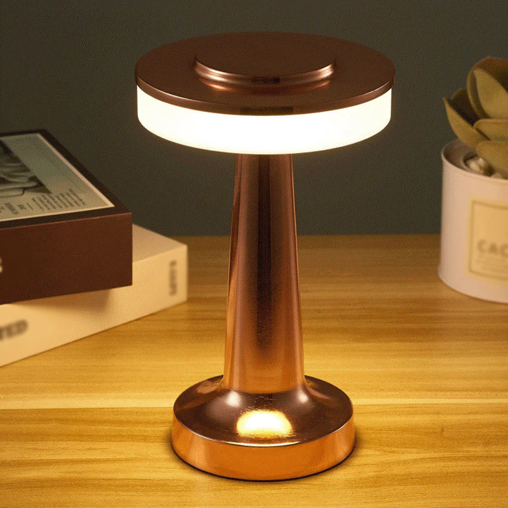 BowLift | Retro Led Table Lamp Usb Rechargeable Infinitely Dimmable Night Light Camping Light Suitable For Bar Lampbedroom Ambient Light