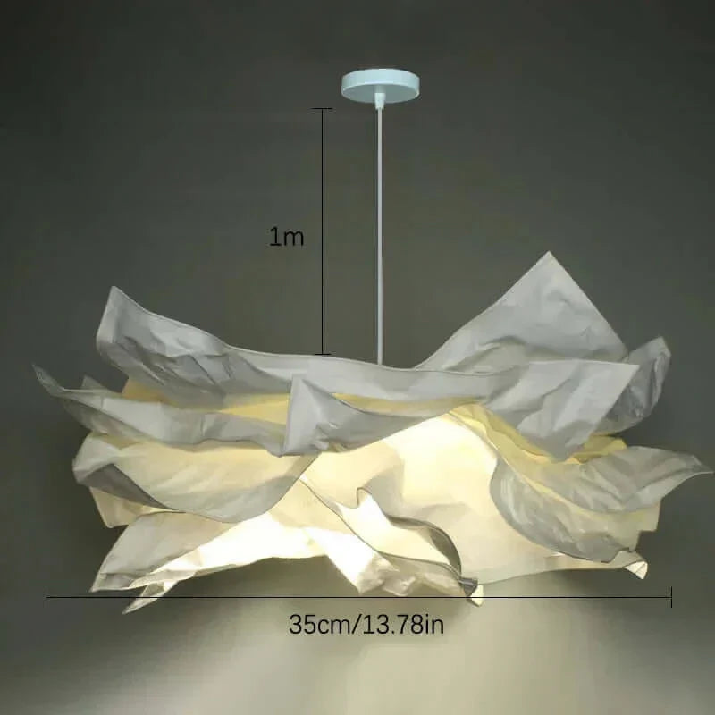 BowLift | Wool-like Paper Lampshade up to 70 cm wide
