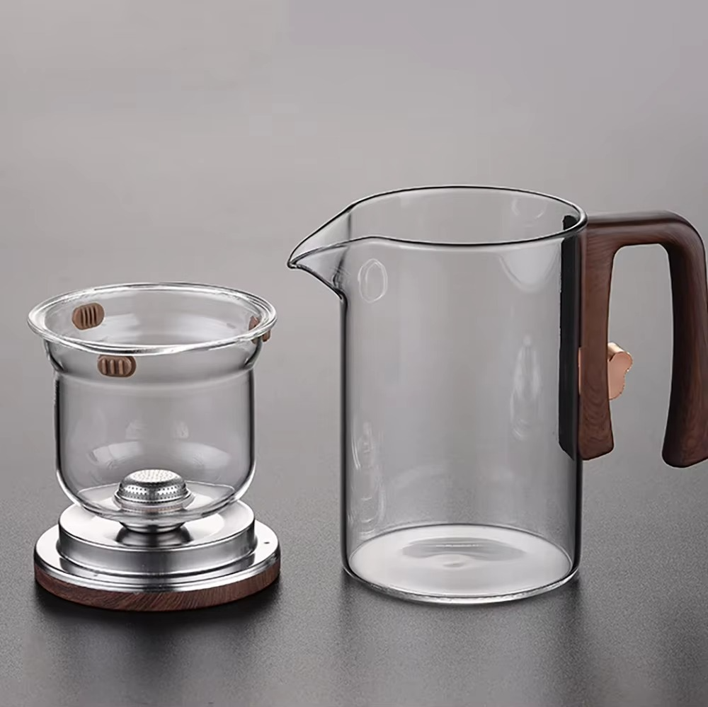 BowLift | Magical Glass Teapot with Built-In Strainer and Heat-Resistant Handle