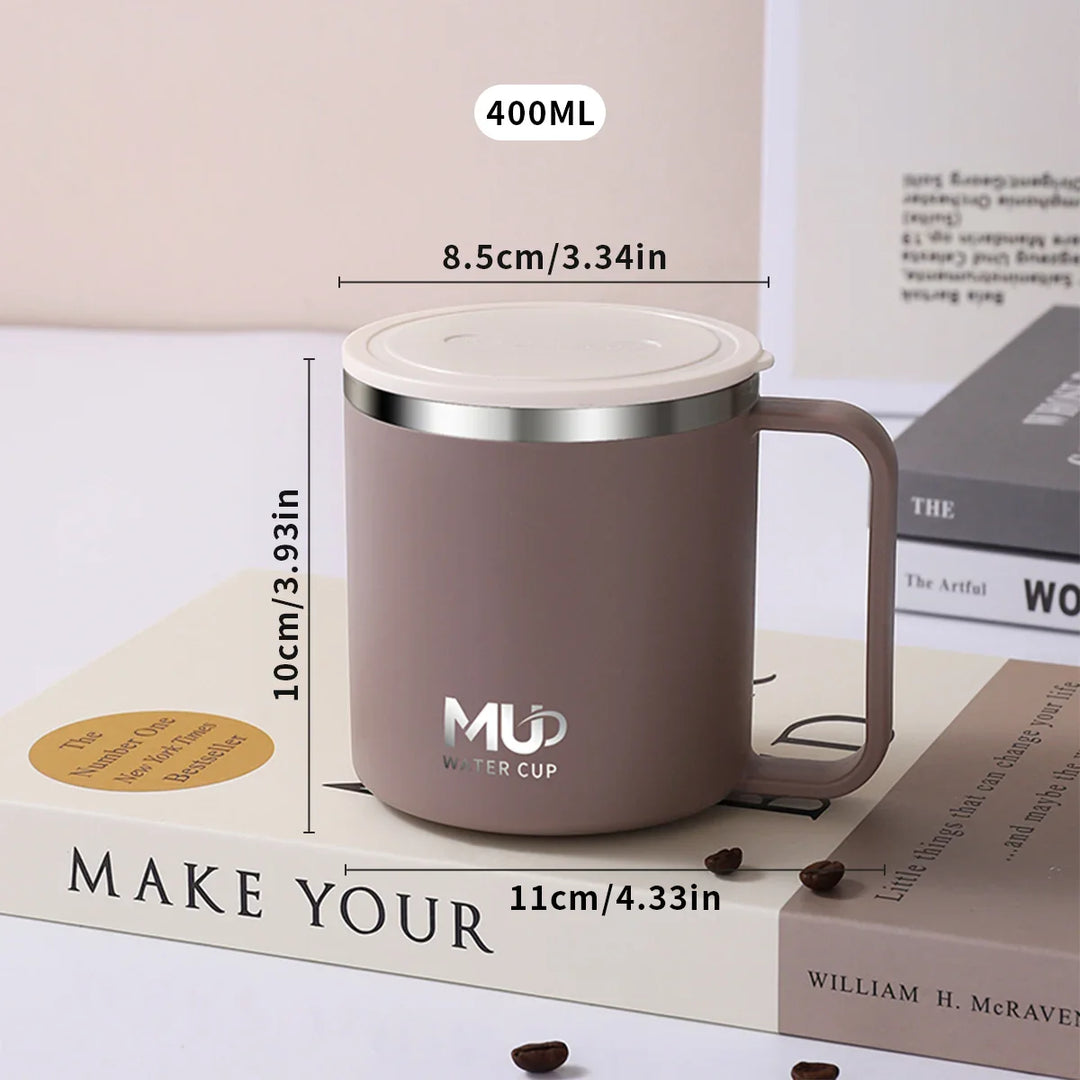 Insulated stainless steel coffee cup with lid | Bowlift