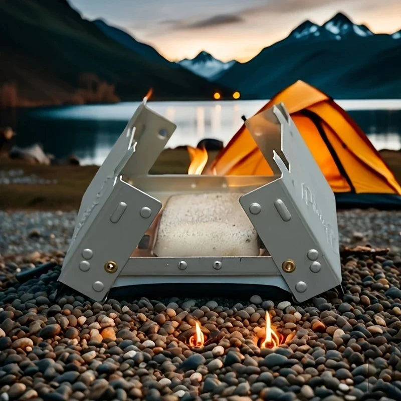 Ultra-Lightweight Folding Ironwood Pocket Size Burner | Bowlift