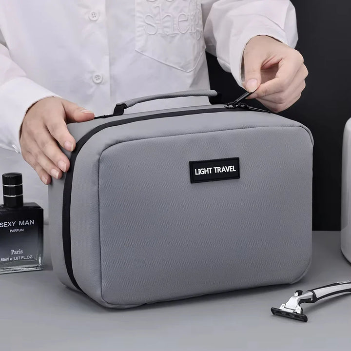 BowLift | Packvard Men's Toiletry Bag Travel | 24×16×11 cm | Water-repellent & Tear-resistant | With Carry Handle & Plenty of Storage