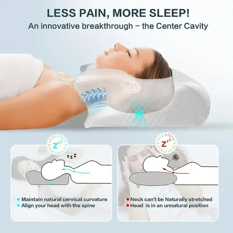 BowLift | Cervical Orthopedic Memory Foam Neck Pillow