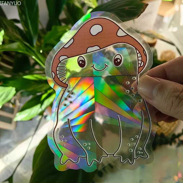 BowLift | SunGlow Window Sticker | 3D Rainbow Effect | Self-Adhesive & Reusable
