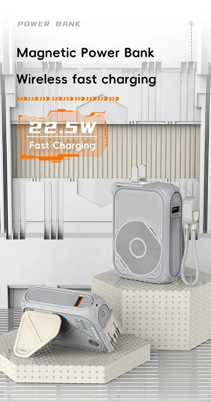 BowLift | USB Portable Magnetic Wireless Power Bank