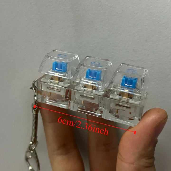 BowLift | Mechanical Cube Click Fidget Keychain
