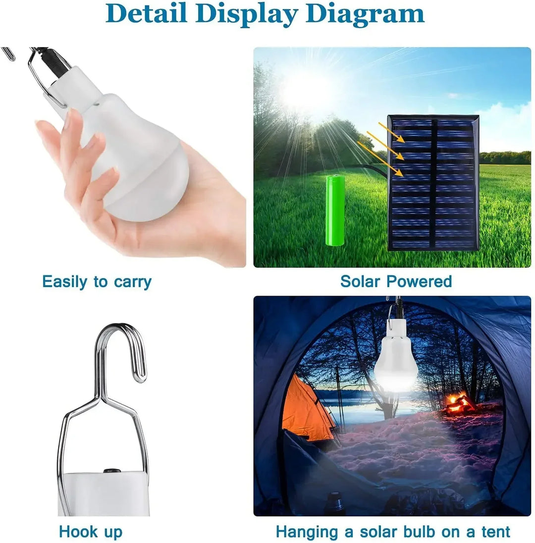 BowLift | Solar lamp with solar panel – Energy-saving LED lamp for indoor and outdoor use