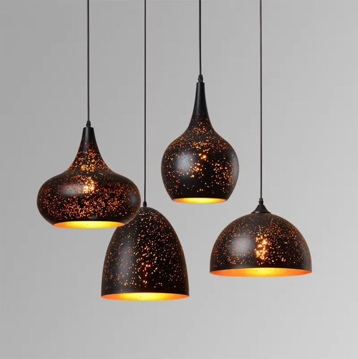 BowLift | Vintage Iron Pendant Lamp in Scandinavian Retro Loft Style
