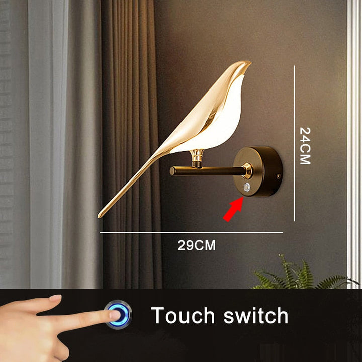 BowLift | Modern Nordic Wall Bird Lamp