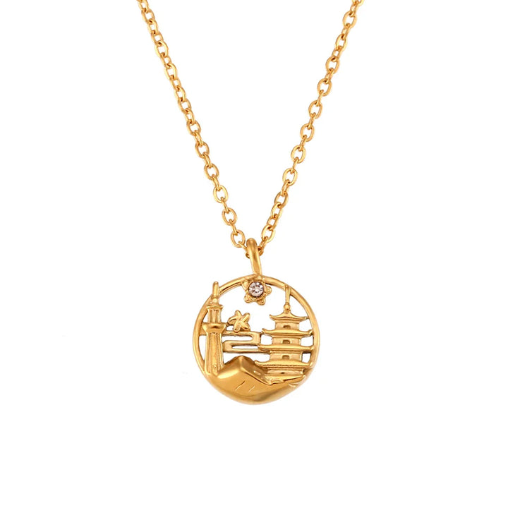 BowLift | 18k Landmark Adventures Travelers Necklace