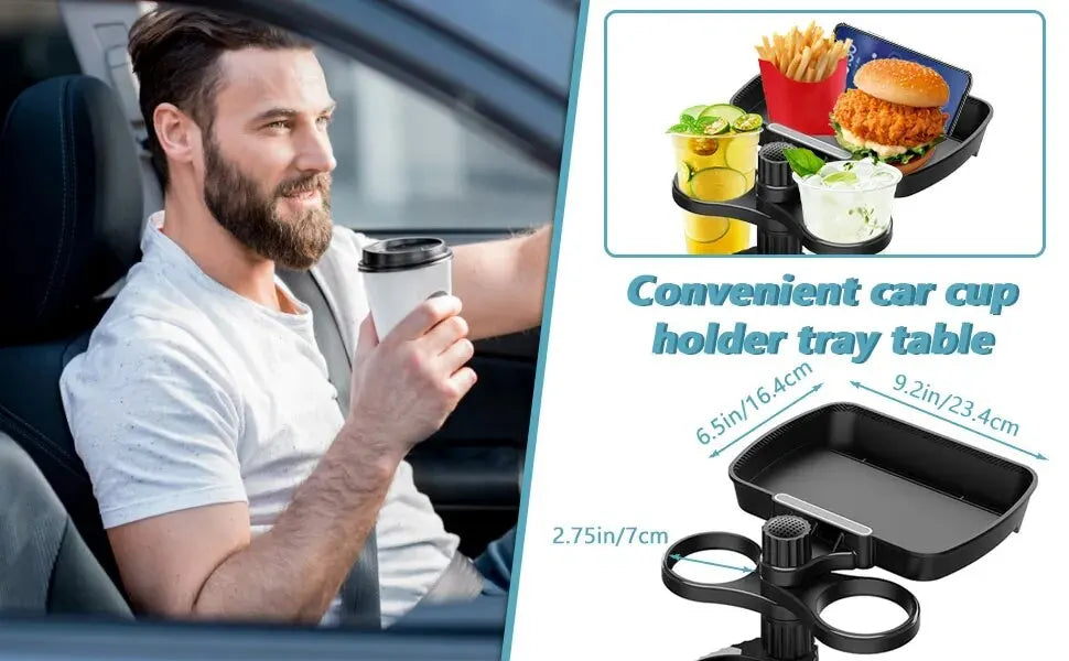 BowLift | Car Cup Holder with Detachable Tray