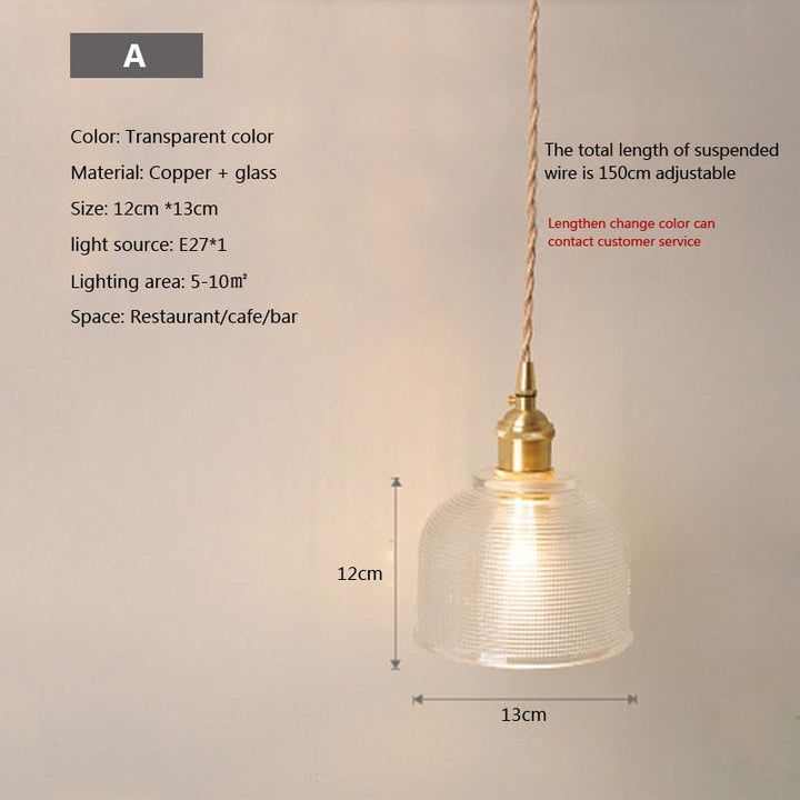 BowLift | Nordic Brilliance Transparent Glass Pendant Lamp