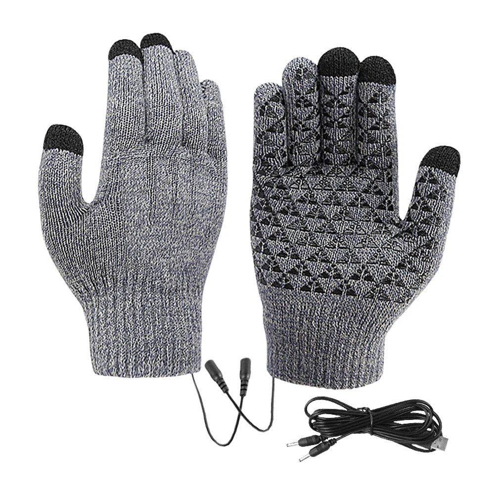 BowLift | Heated Gloves FROSTIQ | USB Charging | Touchscreen & Non-Slip | Winter Thermal Gloves for Outdoor & Cycling