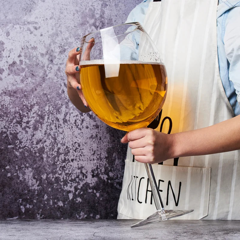 Huge 106 Oz Wine Glass and Beer Mug Combo - 3000ML Extra Large Crystal Glass for Parties, Weddings, and Celebrations Bowlift