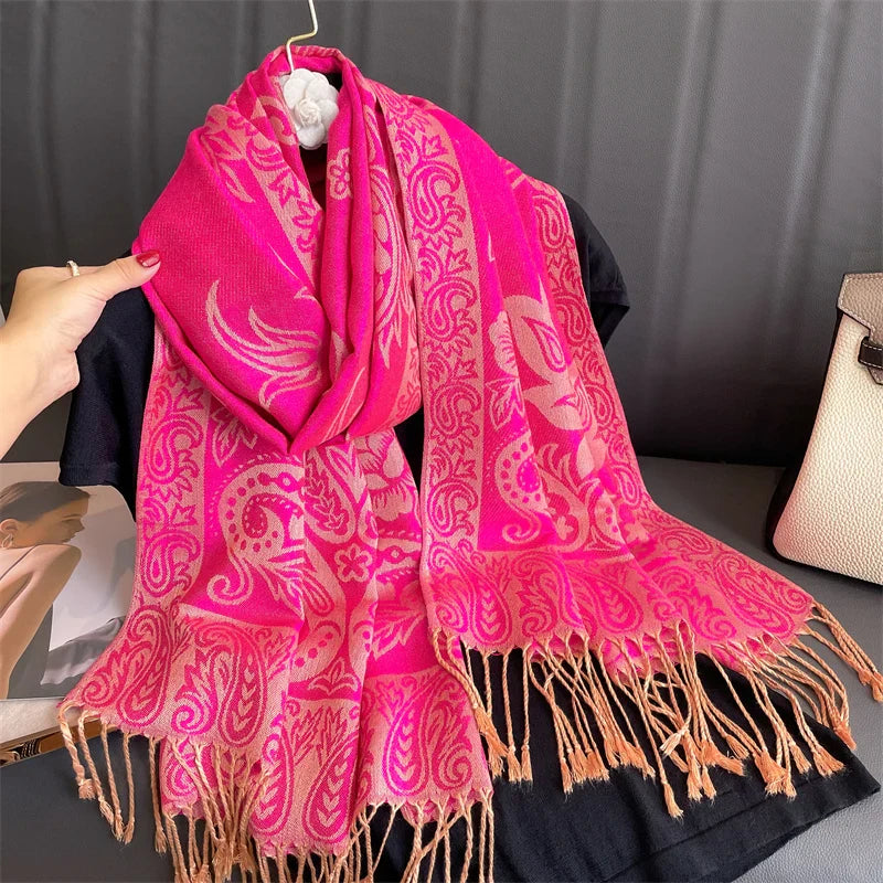 BowLift | Élégancea | Women's Scarf | Cashmere Feel | 70 × 190 cm | Luxury Print & Warm