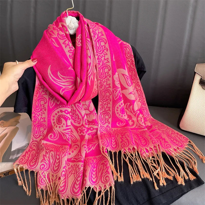 BowLift | Élégancea | Women's Scarf | Cashmere Feel | 70 × 190 cm | Luxury Print & Warm