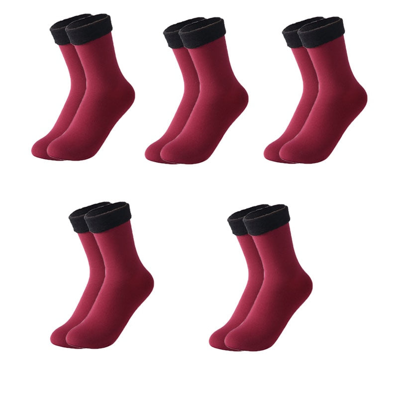 BowLift | Thermal Touch Winter Warm Solid Thick Socks