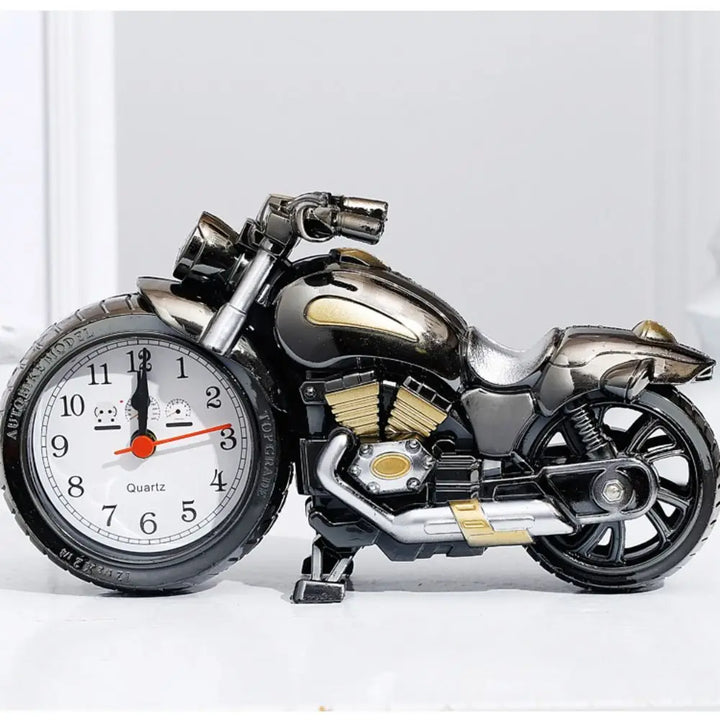 Vintage Motorcycle Bedside Alarm Clock | Bowlift