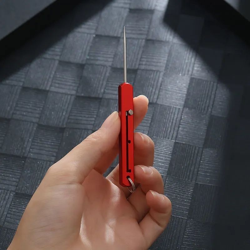 Compact Titanium Outdoor Defense Tool Keychain | Bowlift