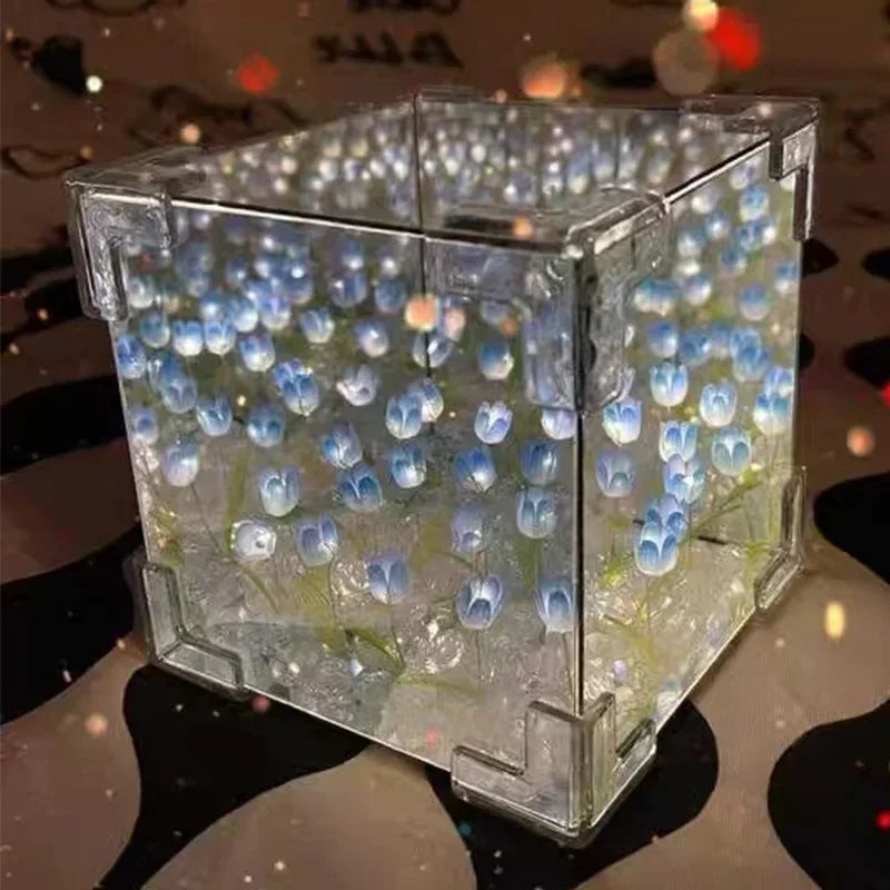 3D Tulip DIY Flower Cube Night Lamp | Bowlift