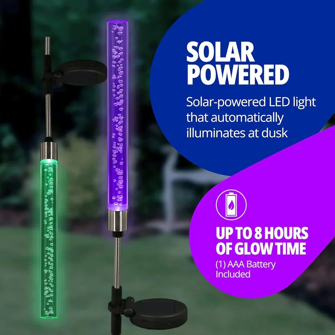 BowLift | LumaFlair Solar Garden Light | Color Changing LED | Weatherproof | With Ground Spike