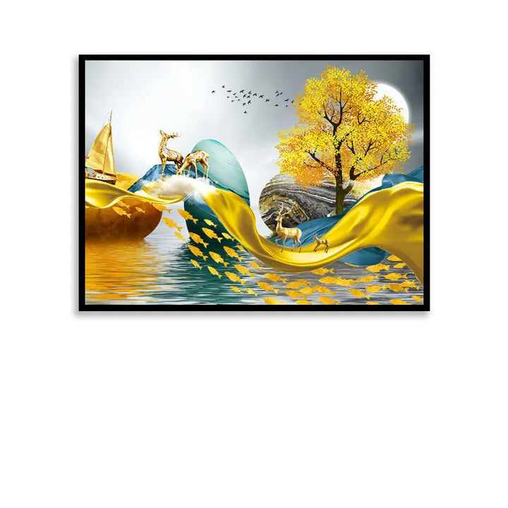 Art View Elegant Canvas Electric Box Cover | Bowlift