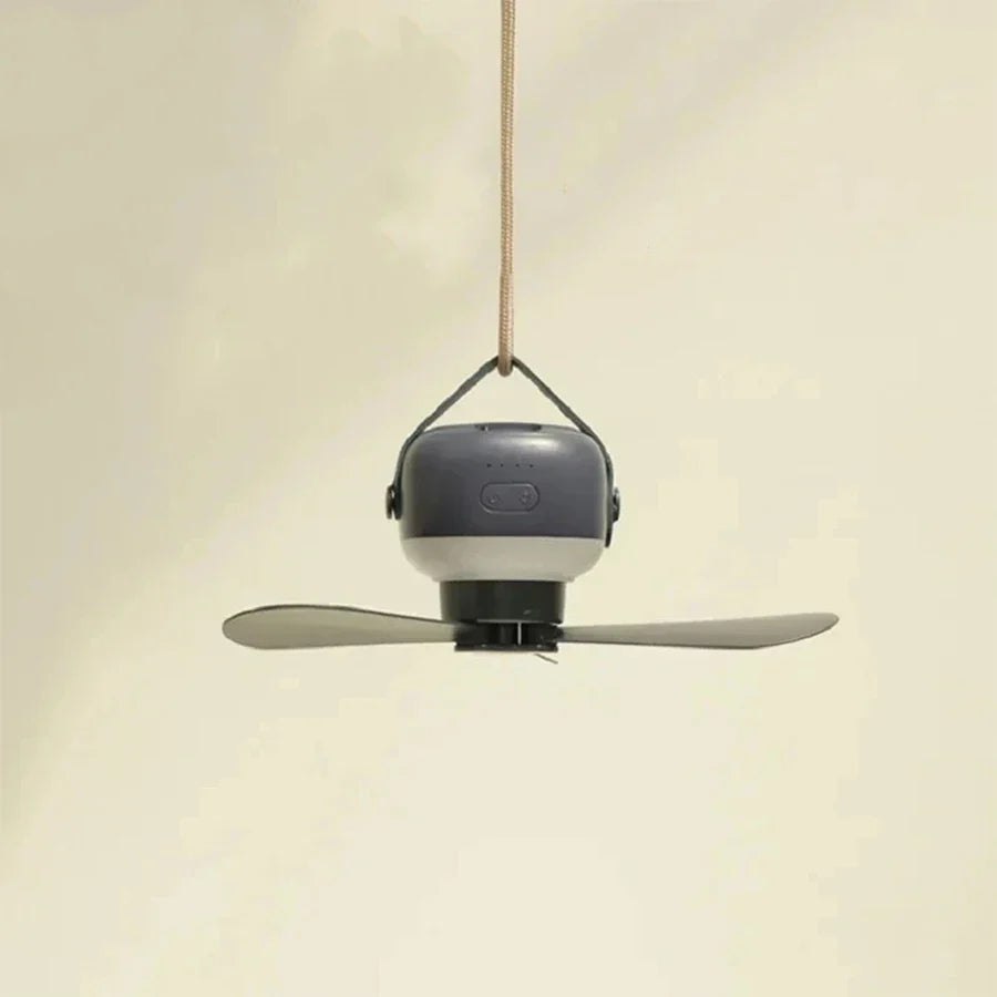 Portable Wireless Mini Ceiling Fan – USB Fan with Remote Control, Stand, Night Light for Home, Outdoor & Camping | Bowlift