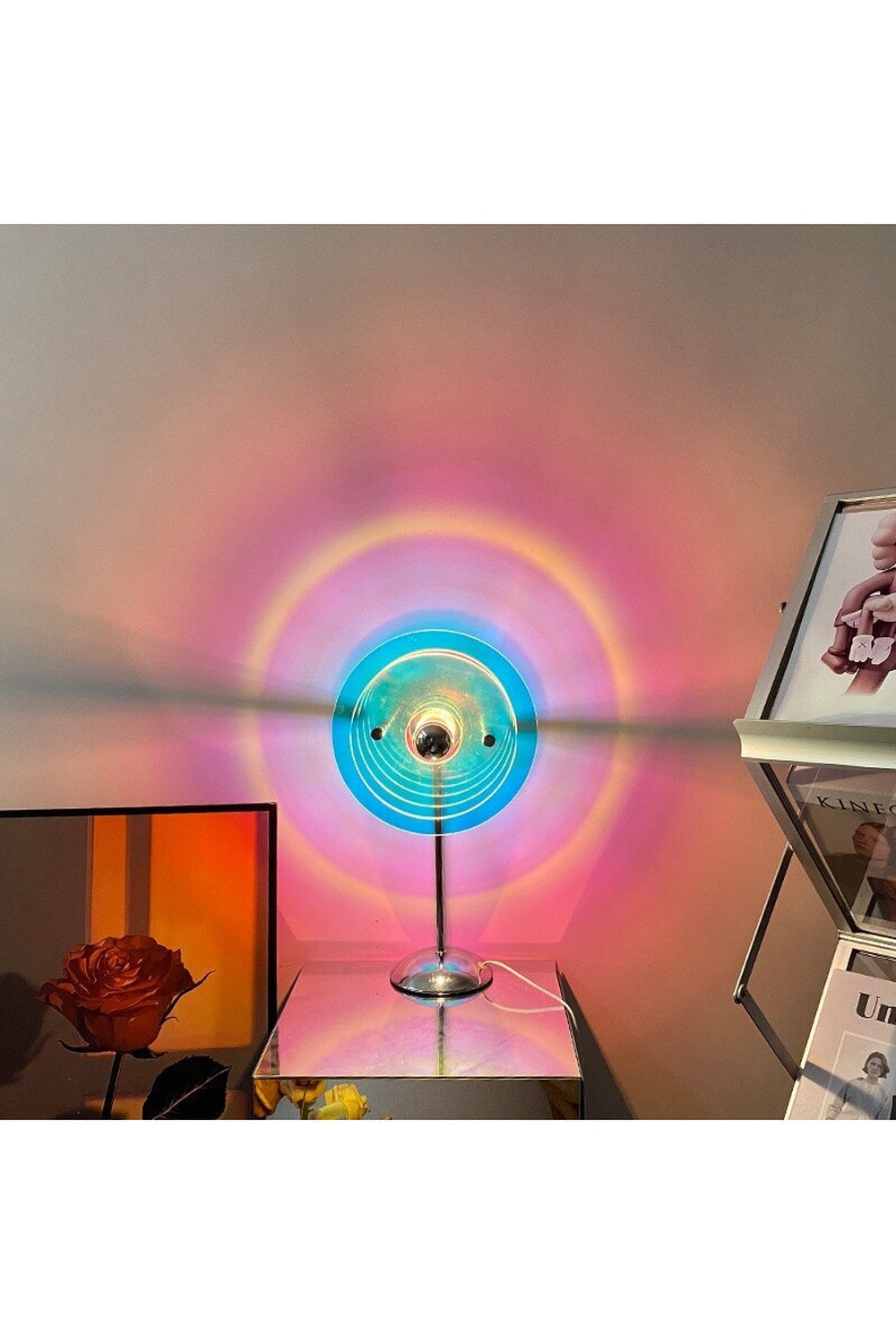 Rainbow projector night light | Bowlift