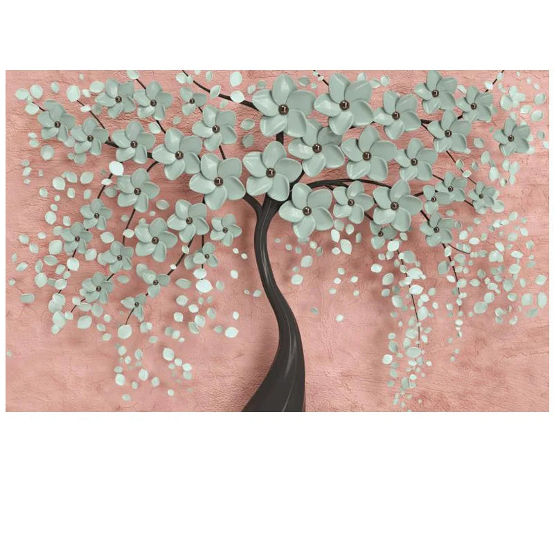 Abstract Floral Big Blossom Petal Tree Wall Art Fine Art Canvas Prints Picture For Living Room Bedroom Salon Art Decor | Bowlift
