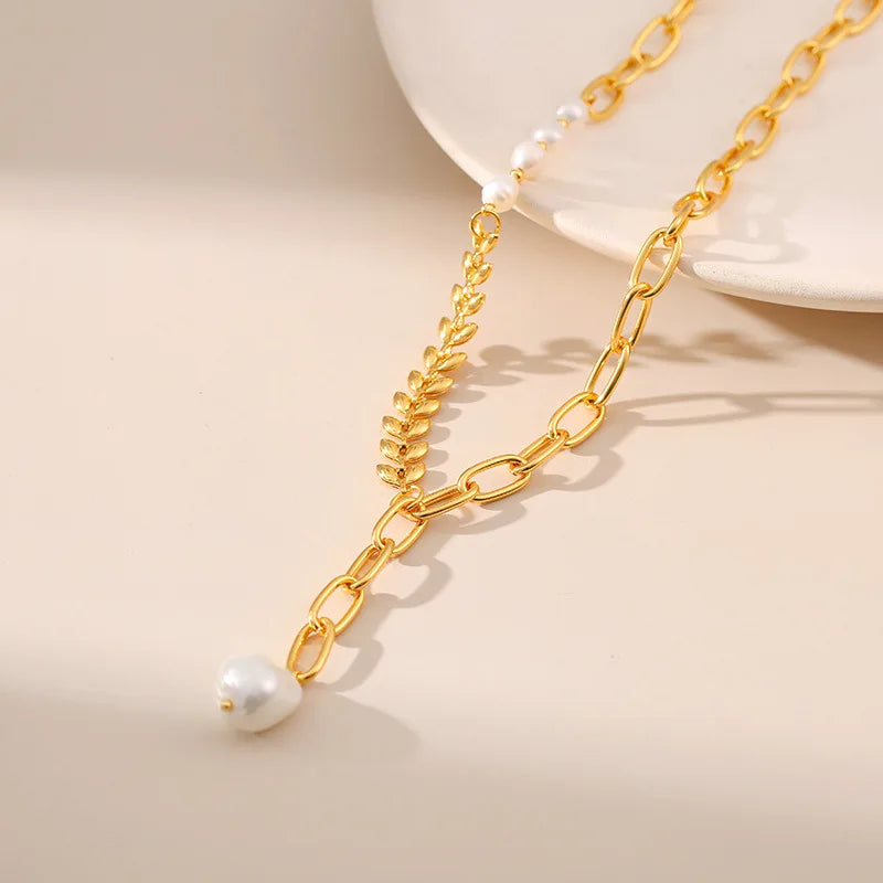 BowLift | 18k Minimal Mix Chain Lariat Necklace