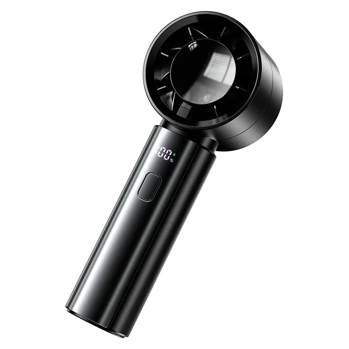 BowLift | Aeriolo Portable Hand Fan with 4000 mAh Battery | 5 Levels & 100 Intensity Levels | Digital Display & Dual Airflow for Outdoor & Travel