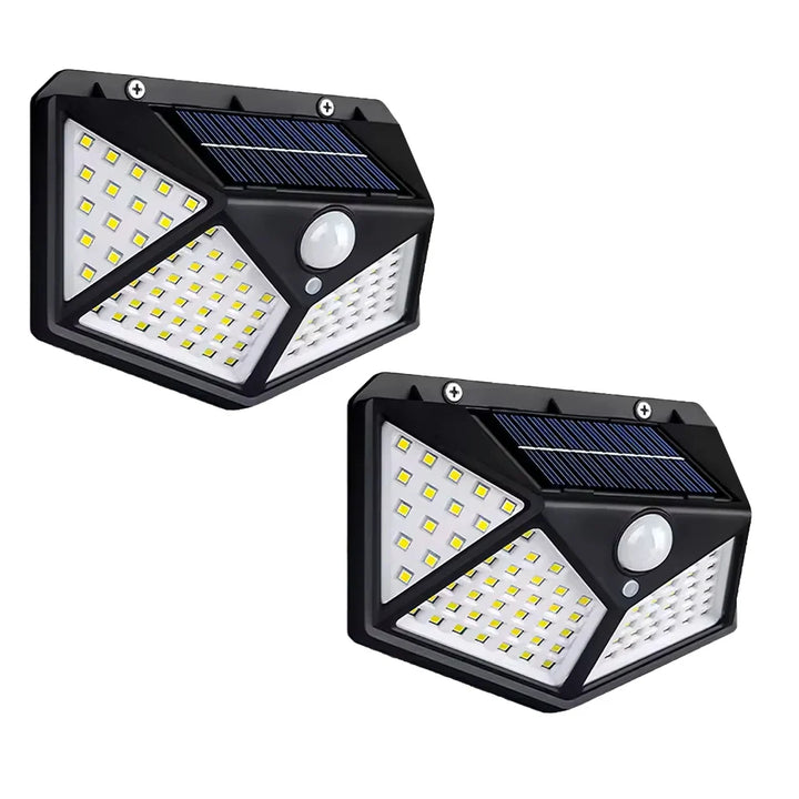 Solar Wall Light Outdoor 100 LED with Motion Sensor | Bowlift