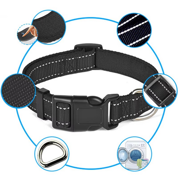 BowLift | Reflective Comfort Collar for Dogs – Soft, Adjustable, and Breathable