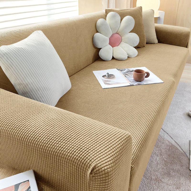 BowLift | Textured Stretch Sofa Cover | Non-Slip, Machine Washable & Protective for 1-Seater, 2-Seater, and 3-Seater Sofas