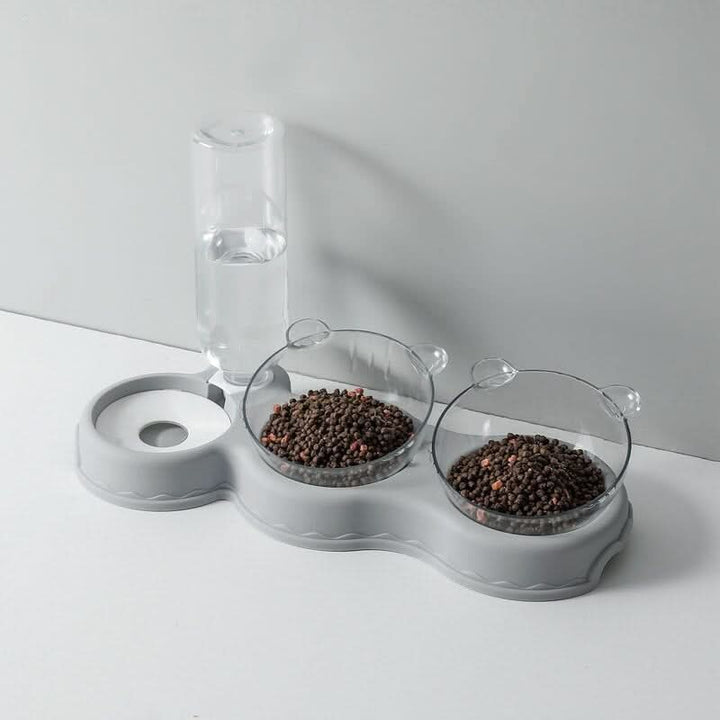 BowLift | 3-in-1 feeding station with drinking dispenser & raised bowl