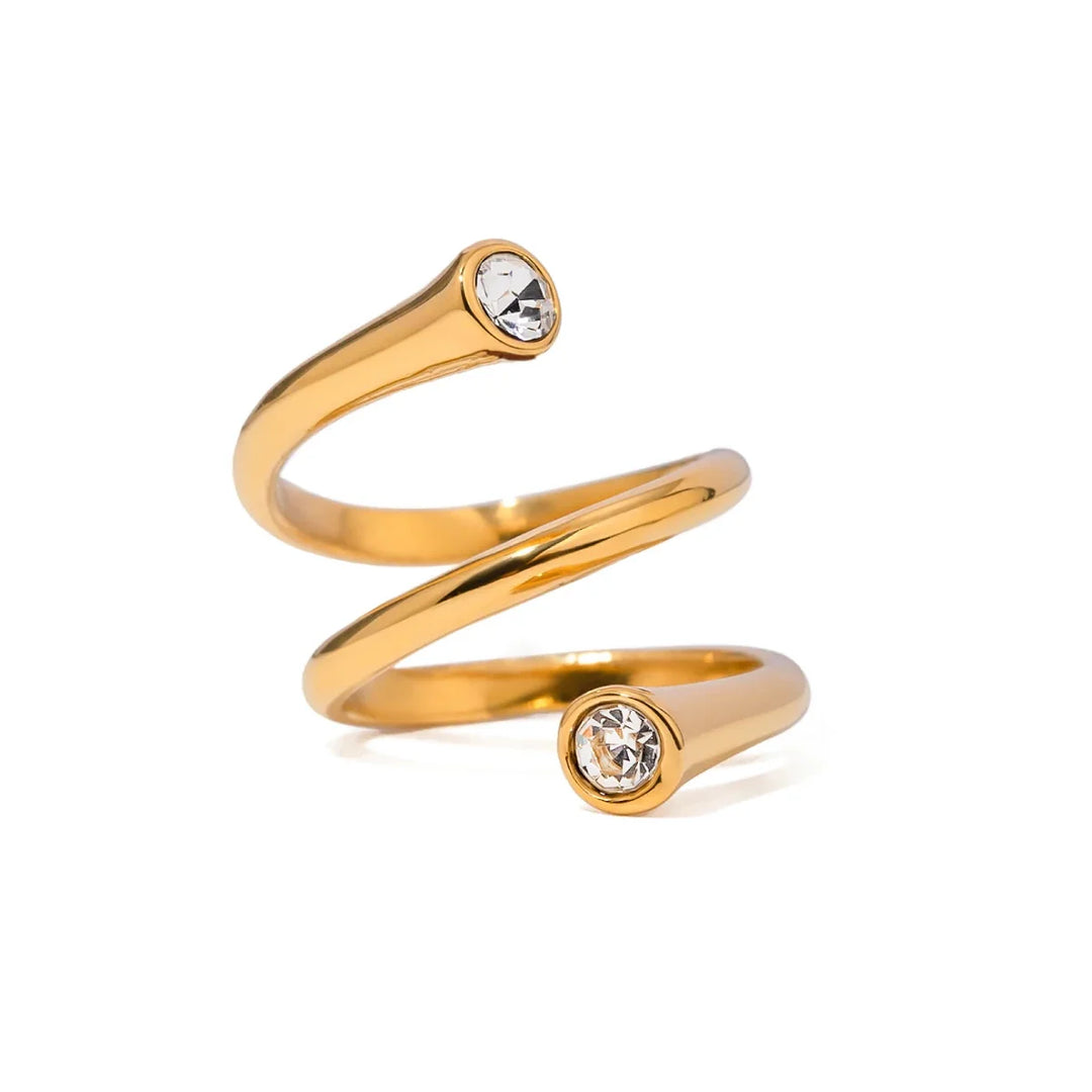 BowLift | Asymmetrical Triple Wrap Diamond Tip Rings