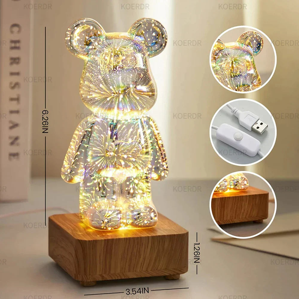 BowLift | Magical 3D Firework Projection Mood Lamp - StarBear