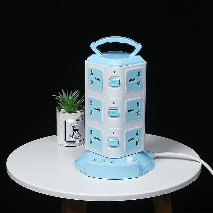 Tower Design Surge Protector Vertical Power Strip | Bowlift